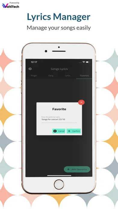 Capturas de tela do Songs Lyrics Manager